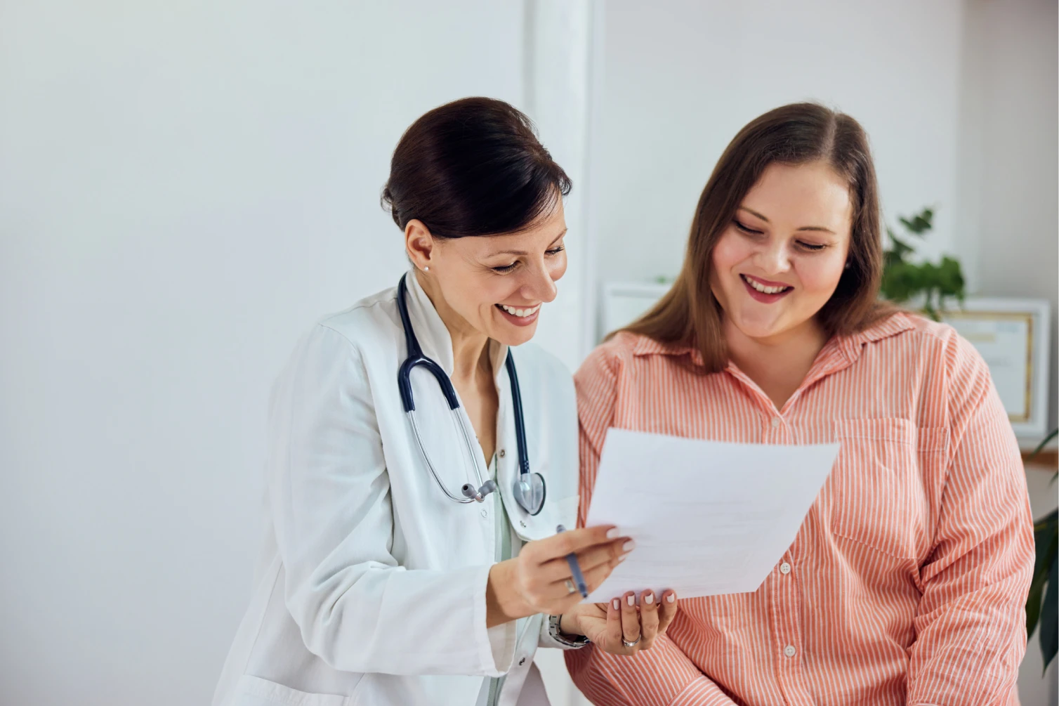 A doctor with their patient